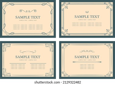 Gorgeous european decoration frame illustration