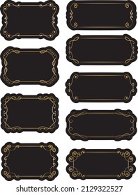 Gorgeous european decoration frame illustration