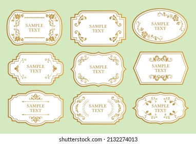 Gorgeous european decoration frame illustration
