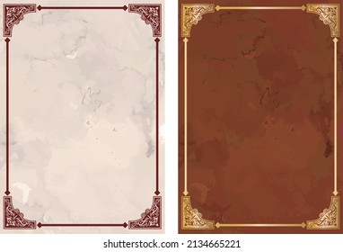 Gorgeous european decoration frame illustration