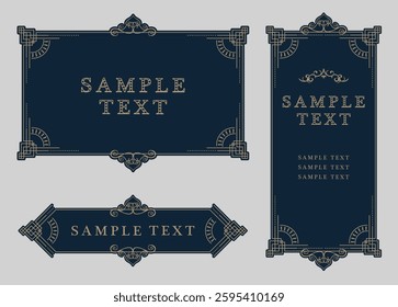 Gorgeous european decoration frame illustration