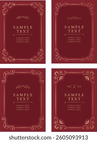 Gorgeous european decoration frame illustration