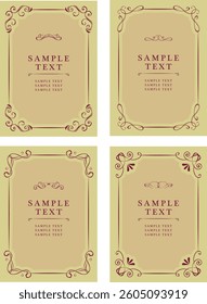 Gorgeous european decoration frame illustration