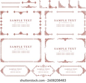 Gorgeous european decoration frame illustration