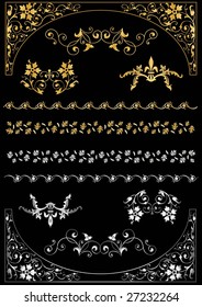 the gorgeous frames on the black background.