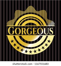 Gorgeous gold badge