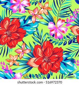 gorgeous Hawaiian print ~ seamless background