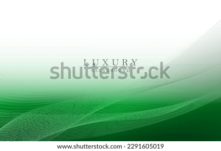 Gorgeous illustration of green light shade, minimal wave patterns