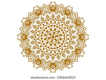 Gorgeous Indian style mandala. Circular pattern.