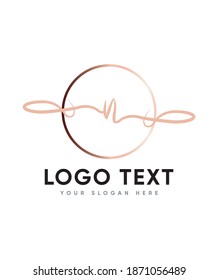 A gorgeous and modern calligraphy letter type N logo template, vector logo for business and company identity 