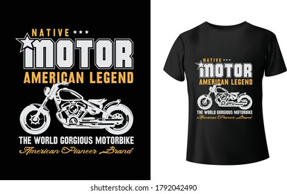 Gorgeous Motorbike racing t shirt design