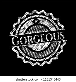 Gorgeous on blackboard