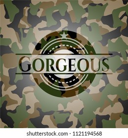 Gorgeous on camo pattern