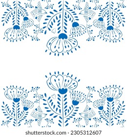 Gorgeous painting of carnation on a beautiful, vibrant, colorful blue line. Great for printing and decoration. Vintage style.


