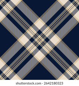 Gorgeous pattern check fabric, warm plaid texture seamless. Man vector textile background tartan in dark and light colors palette.