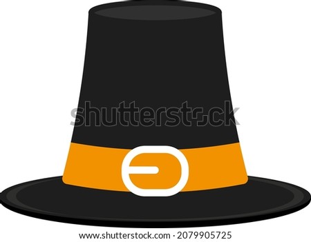 Gorgeous pilgrim hat Vector illustration