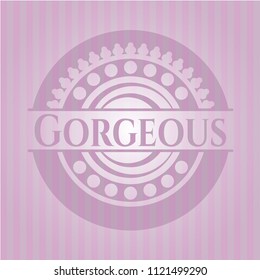 Gorgeous pink emblem