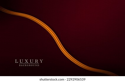 Gorgeous red gradient background with wavy golden border