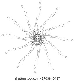 Wunderschöne reiche Mandala Textur Hintergrund.