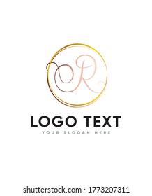 A gorgeous script type R logo template, Vector logo for business and company identity 