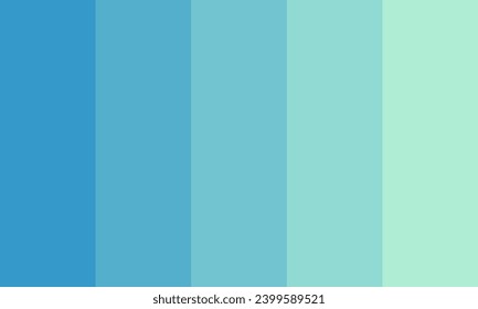 Gorgeous Sea foam Slime Color Palette Vector Illustration