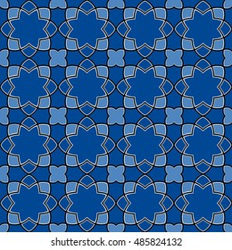 Gorgeous Seamless Arabic Tile Pattern Design. Islamic Wallpaper or Background.