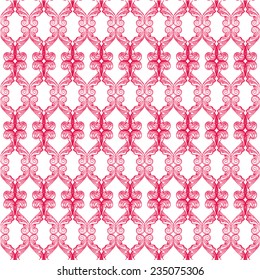 Gorgeous seamless floral background. Floral background in red.
