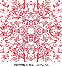 Gorgeous seamless patchwork pattern. Colorful floral ornament tiles. For different design uses, as wallpaper, pattern fills, web page background, surface textures for print and dalle production.