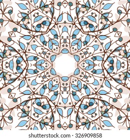 Gorgeous seamless patchwork pattern. Colorful floral ornament tiles. For different design uses, as wallpaper, pattern fills, web page background, surface textures for print and dalle production.