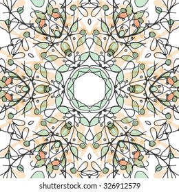Gorgeous seamless patchwork pattern. Colorful floral ornament tiles. For different design uses, as wallpaper, pattern fills, web page background, surface textures for print and dalle production.