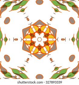 Gorgeous seamless patchwork pattern. Colorful floral ornament tiles. For different design uses, as wallpaper, pattern fills, web page background, surface textures for print and dalle production.
