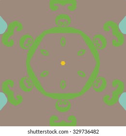 Gorgeous seamless patchwork pattern. Colorful floral ornament tiles. For different design uses, as wallpaper, pattern fills, web page background, surface textures for print and dalle production.