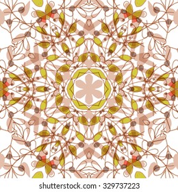 Gorgeous seamless patchwork pattern. Colorful floral ornament tiles. For different design uses, as wallpaper, pattern fills, web page background, surface textures for print and dalle production.