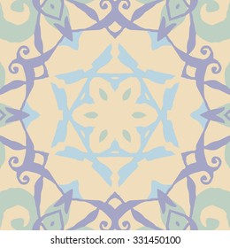 Gorgeous seamless patchwork pattern. Colorful floral ornament tiles. For different design uses, as wallpaper, pattern fills, web page background, surface textures for print and dalle production.