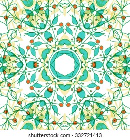 Gorgeous seamless patchwork pattern. Colorful floral ornament tiles. For different design uses, as wallpaper, pattern fills, web page background, surface textures for print and dalle production.
