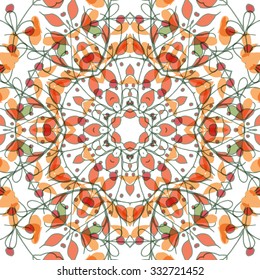 Gorgeous seamless patchwork pattern. Colorful floral ornament tiles. For different design uses, as wallpaper, pattern fills, web page background, surface textures for print and daily production.