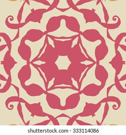Gorgeous seamless patchwork pattern. Colorful floral ornament tiles. For different design uses, as wallpaper, pattern fills, web page background, surface textures for print and daily production.