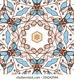 Gorgeous seamless patchwork pattern. Colorful floral ornament tiles. For different design uses, as wallpaper, pattern fills, web page background, surface textures for print and dalle production.