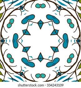 Gorgeous seamless patchwork pattern. Colorful floral ornament tiles. For different design uses, as wallpaper, pattern fills, web page background, surface textures for print and dalle production.