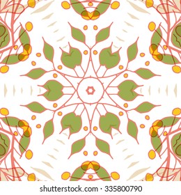 Gorgeous seamless patchwork pattern. Colorful floral ornament tiles. For different design uses, as wallpaper, pattern fills, web page background, surface textures for print and dalle production.