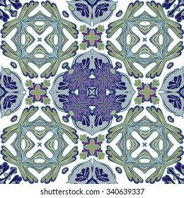 Gorgeous seamless patchwork pattern from colorful Moroccan tiles, ornaments. Can be used for wallpaper, pattern fills, web page background,surface textures.
