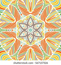 Gorgeous seamless patchwork patterns. Colorful floral ornament tiles. For different design uses, for print and dalle.