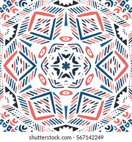 Gorgeous seamless patchwork patterns. Colorful floral ornament tiles. For different design uses, for print and dalle.