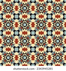 Gorgeous seamless pattern. Art forms are grouped and arranged in a specific order. Vector image for print, textile, packaging, interior design and your other projects.