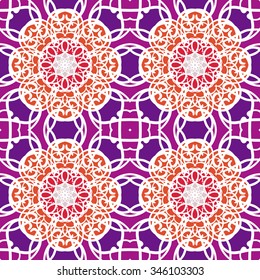 Gorgeous seamless pattern from Moroccan, Portuguese tiles, Azulejo, ornaments. Can be used for wallpaper, pattern fills, web page background,surface textures.
