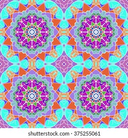Gorgeous seamless pattern from Moroccan, Portuguese tiles, Azulejo, ornaments. Can be used for wallpaper, pattern fills, web page background,surface textures.