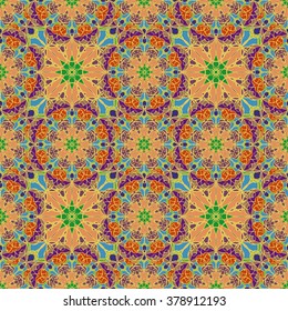 Gorgeous seamless pattern from Moroccan, Portuguese tiles, Azulejo, ornaments. Can be used for wallpaper, pattern fills, web page background,surface textures.