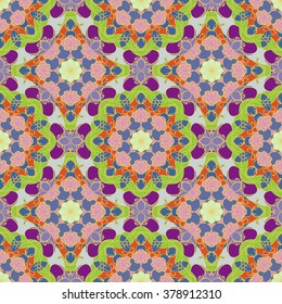 Gorgeous seamless pattern from Moroccan, Portuguese tiles, Azulejo, ornaments. Can be used for wallpaper, pattern fills, web page background,surface textures.