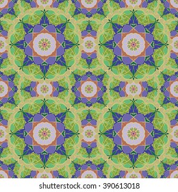 Gorgeous seamless pattern from Moroccan, Portuguese tiles, Azulejo, ornaments. Can be used for wallpaper, pattern fills, web page background,surface textures.