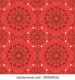 Gorgeous seamless pattern from Moroccan, Portuguese tiles, Azulejo, ornaments. Can be used for wallpaper, pattern fills, web page background,surface textures.